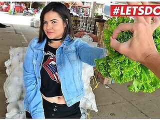 Petite Chubby Colombian Beauty Is Picked Up To Get Fucked