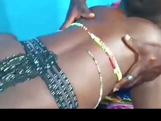 Black ebony girl fuck with her bra on