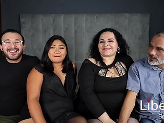 PAREJA REALIZA SU PRIMER INTERCAMBIO REAL