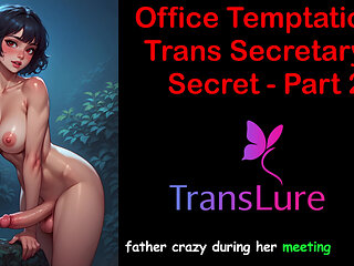 Office Temptation - Trans Secretary's Secret Part - 2: English Audio Sex Story