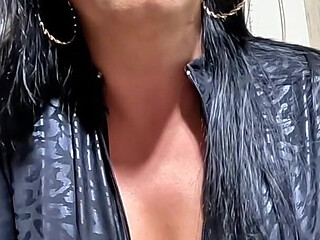 Dominant MILF Smoking Fetish JOI. Leather Jumpsuit, Thigh High Boots & Dirty Talk