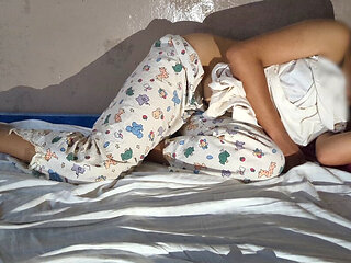 Night visiting with lustful stepmom - pure homemade Indian desi