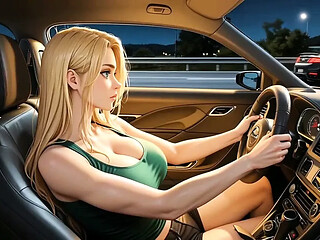 Busty blond was stopped by officer and what she gonna do