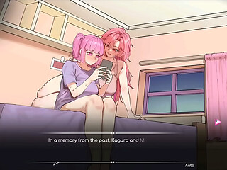 Hentai Game &ndash_ Minami and Kagura Threesome Hentai Gallery Scene Blowjob and Sex 6 - Lifeguard Holic