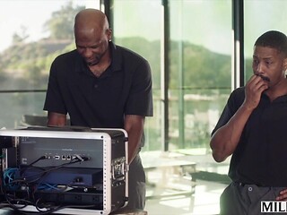 Busty Blonde Housewife Takes Two BBCs in her Tight Hole