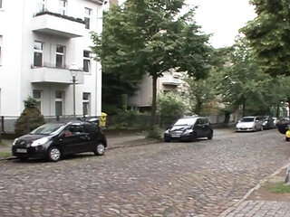 German BBW journalist with tattoos gets hardcore bed fuck in doggy style