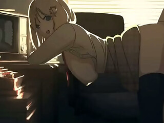 En la oficina animation (Neko NSFW)