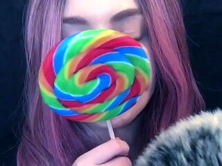 ASMR - licking lolypop