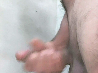 Home alone! Milking my cock by myself..