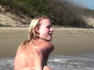 Teeny Squirts Into the Sea