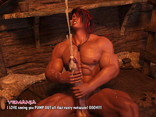 Conan Claims Demon Yemania's Body - Big Ass Slammed, Huge Tits Worshipped with Tongue, Pussy Wrecked