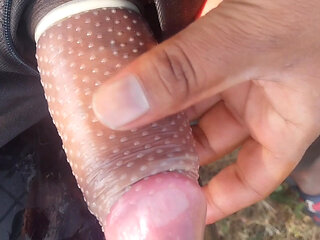 I masturbated with a condom on.