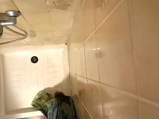 Soaked &amp_ Unshaven: Nicoletta&rsquo_s Steamy Shower Routine &amp_ Dense Hairy Body Tease (Natural Wet POV)