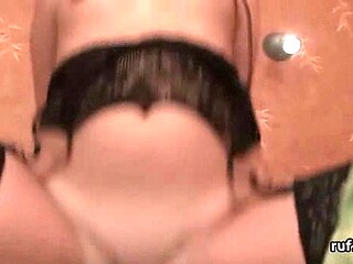 Young couple plays naughty bondage games