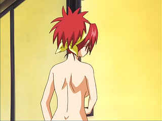 Hentai threesome sex with redheads