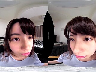 Japanese vr beauty shares dark haired pov sensual thrills
