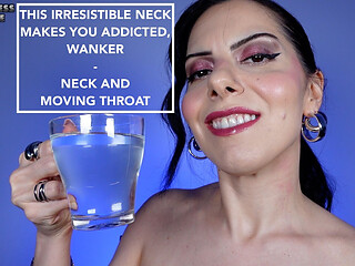 This Irresistible Neck Makes You Addicted, Wanker - Neck and Moving Throat