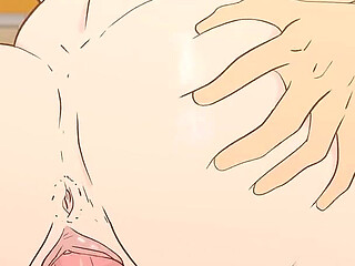Android 18 Jerks off a Guy's Huge Cock with Her Tits and Fucks in the Ass and Pussy! Dragon Ball Hentai Cartoon Parody!