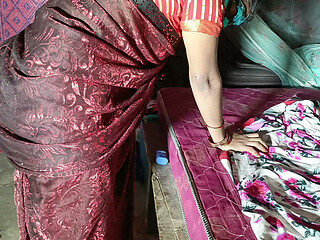 Bhabhi brother-in-law ke cock se ass fucking standing in doggy style Hindi audio