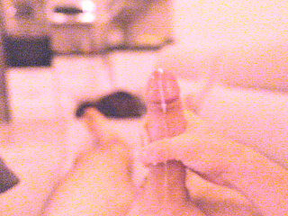 A strong woodcutter gently strokes his mighty penis