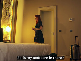 Step Stepmom Shares Bed with Step Stepson in Hotel - Naughty Night Unfolds!