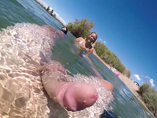 Beach Day Wife Sucks Cock Twice