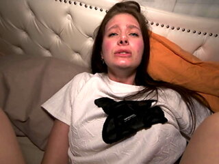 Helped her cum before bed and fucked her