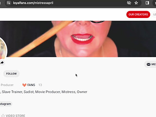 Dominatrix Mistress April - Mistress April's Whore House
