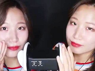 ASMR Snow Twin Ear Licking: Babe, Asian  Bongacams Porn