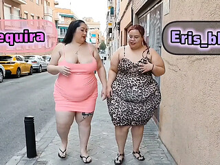 Goddess BBW Threesome with a Lucky Fan