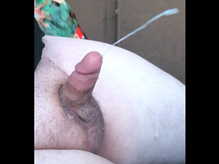 Playing with my small penis until I cum