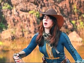 Amateur Brunette Babe Sucks and Rides in Outdoor Doggystyle POV Fuck