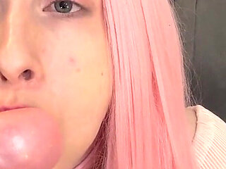 Bratty Bubblegum Slut Blowing Bubbles