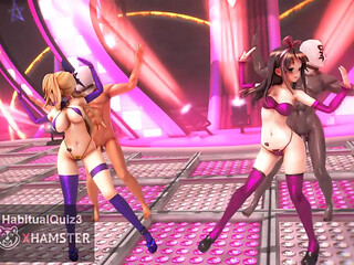 mmd r18  Kizuna AI & Mirai Akari sex dance public ahegao ntr milf cheating 3d hentai