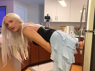 Crossdressing Prom Queen Dildo Fucked