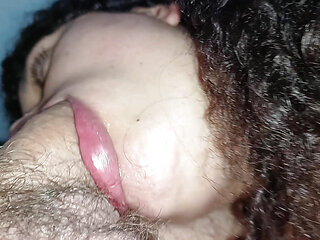 making her happy with a delicious creampie on her beautiful and big thirsty lips