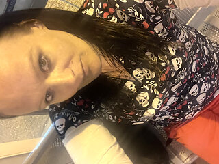 Naughty Nurse Squirts in Public Bathroom on Break