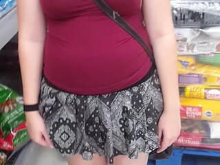 Public GF gets a wet sloppy blowjob with a toy