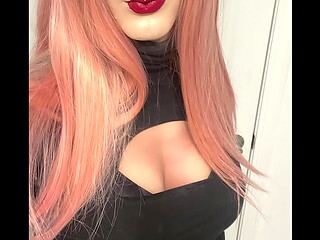 Pink Hair Hot Crossdresser