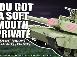 (M4M) Suck Commanders Cock In An M1 Abrams Tank (MDOM) (MILITARY) (DIRTY)
