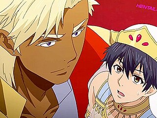 Titan dominates bride in bed after erotic feast  Dubbed Gay Anime