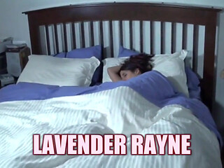 Lavender Rayne masturbates in bed
