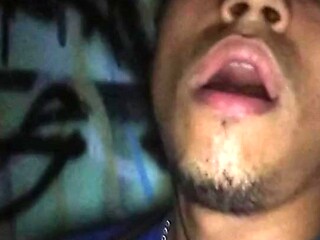 Public space masturbation with small and big cocks