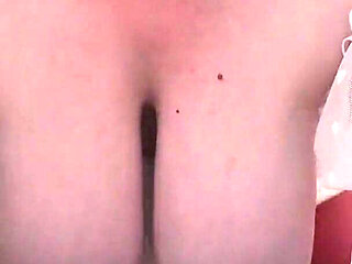 A Camera Watches a Busty MILF Fuck a Dildo and Records a Video. Gorgeous Big Tits.