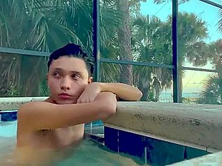 [abx][153] - Donovan Jerking And Having Fun By The Pool