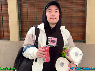 He Said He Was Straight... Until My Pink Monster Cock Showed Up - a Young Student Cheats on his Girlfriend with his Asshole