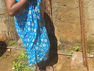Maid Bathing outdoor and indoor