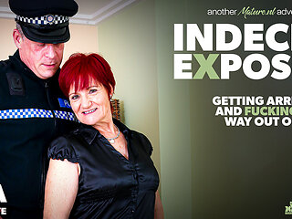 Mature Linda Getting Arrested For Indecent Exposure