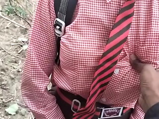 Indian Desi village school girl taken to jungle and fucked
