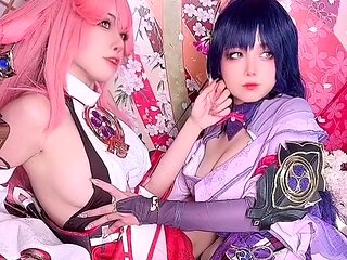 Byoru & Naoki Chan  Yae Miko & Raiden Shogun